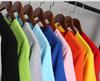 Men's Casual Solid Color Short Sleeve T-Shirt - Polyester Silk Cotton Blend