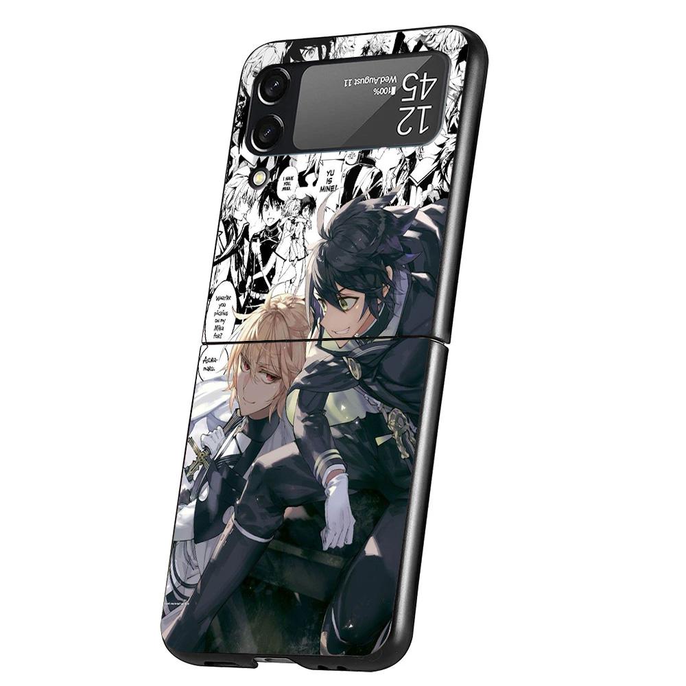 

Seraph Of The End Case Phone Cover for Samsung Galaxy Z Flip 6 5 4 3 5G ZFlip6 ZFlip5 ZFlip4 ZFlip3 Black Hard Trend Fundas Galaxy ZFlip6