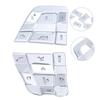 10PCS/Set Steering Wheel Button Trim Cover Replacement for Land Rover Discovery Sport 2015‑