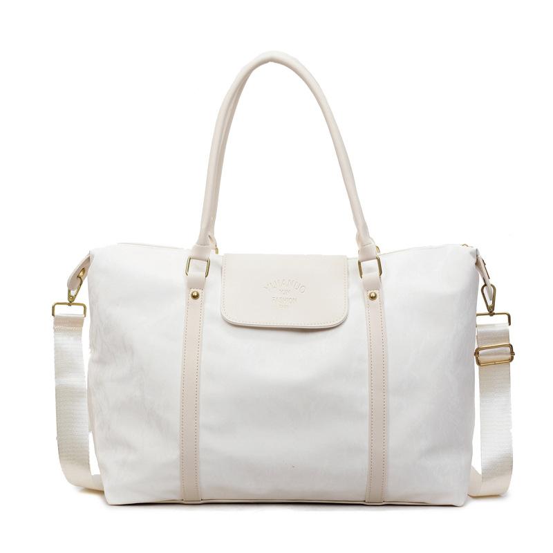 Large capacity portable short travel bag luggage bag women's fashion light handbag swimming business trip fitness storage bag