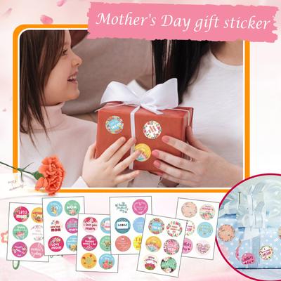 Happy Mother Day Stickers,Floral Mom Labels Stickers In  For Mother's Day Cards,,Envelopes Seals,Flowers And Gifts Wrapping Decoration