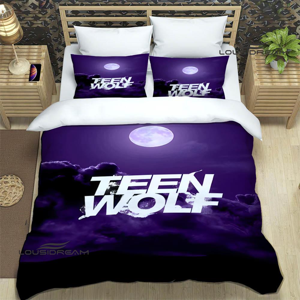 Teen Wolf Tištěné povlečení vynikající sada ložního prádla povlak na přikrývku sada přikrývky povlak na polštář sada povlečení luxusní narozeninový dárek