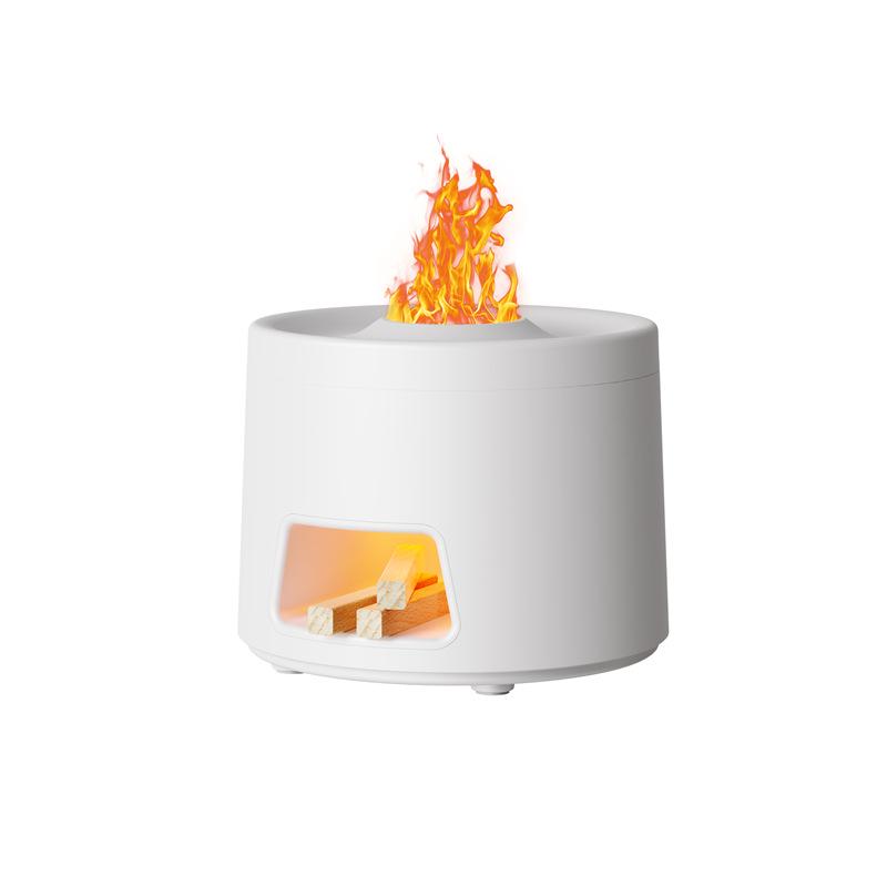 3D Aroma Diffuser & Fireplace Humidifier with Remote Control - Seven-Color LED Display
