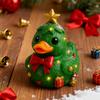 Resin Christmas Duck Ornament Festive Resin Duck Figurine Festive Christmas Duck Figurines Gingerbread Tree Ornament Candy Cane