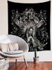 1 Virgin Mary Gothic Tapestry Single Sided 2D Print Sacred Wall Hanging Home Prayer Room Living Room Bedroom Serene Vibe Decor