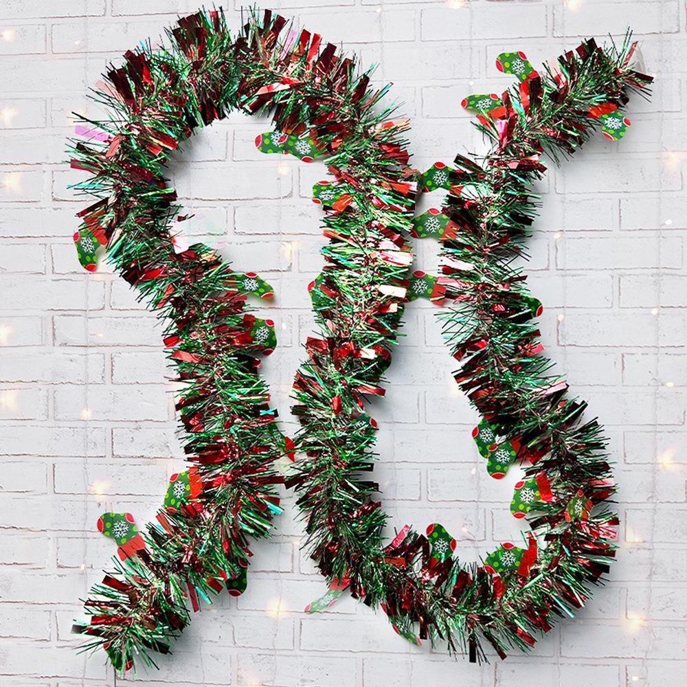 Bright Color Xmas Tree Decor Ribbon 2m Tinsel Garland Fashion Christmas Party Props  Home Decor