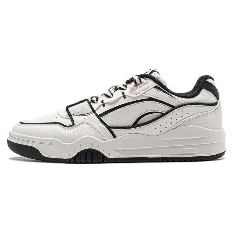 New LiNing Yuebai Breathable Lightweight Low Top Skateboard Shoes Women's White Black AGCS252-21