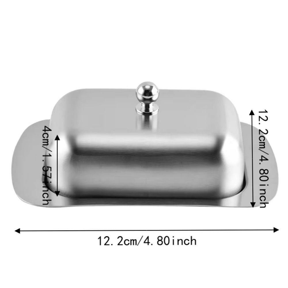 Food Grade Butter Tray with Lid Butter Storage Box Retro Cheese Container Kitchen Use