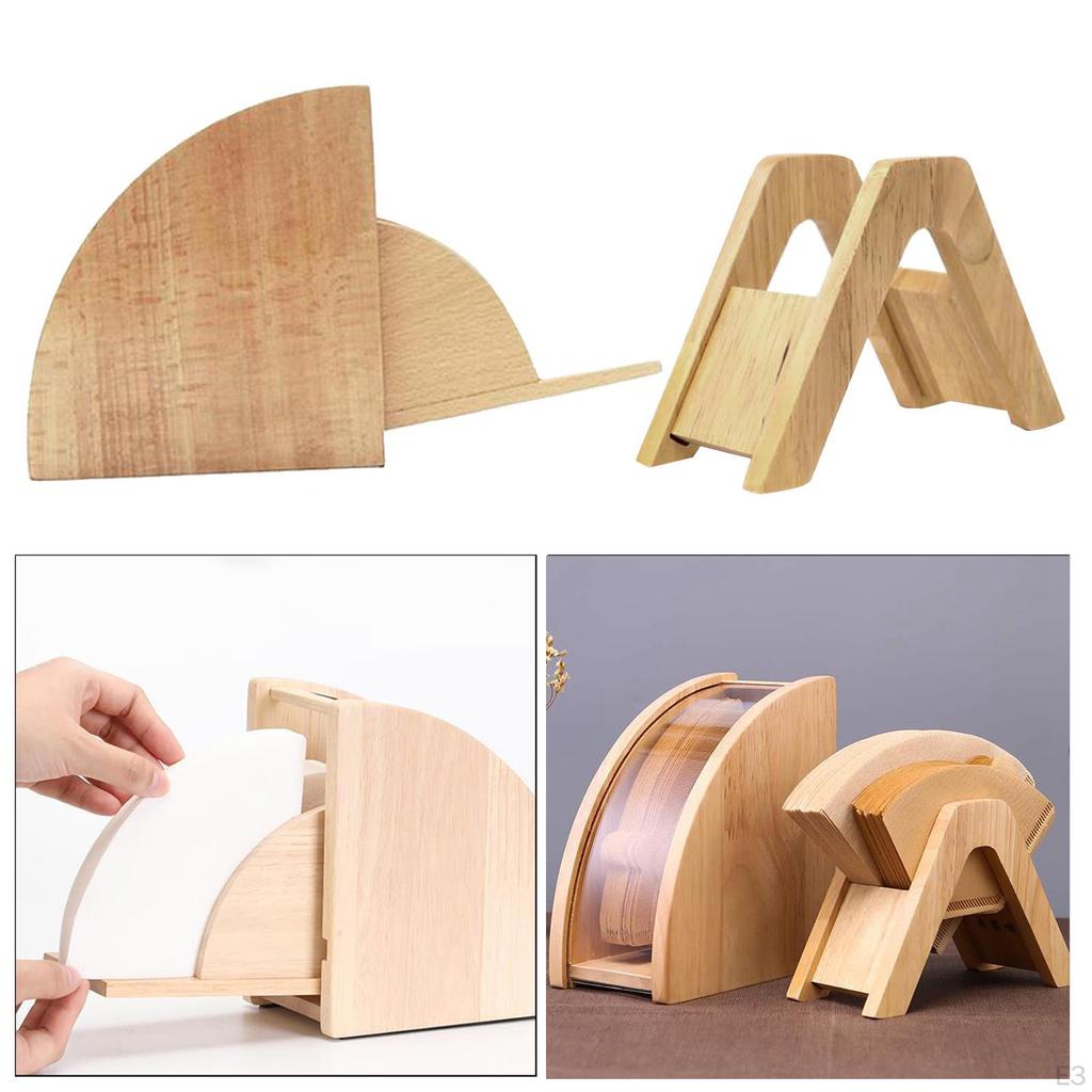 Filter Paper Dispenser Holder Rack Stand Dustproof Protective Boxes Case Cover Container