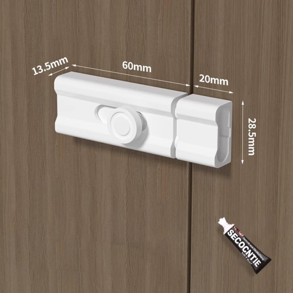 No Punching Sliding Door Bolt Aluminum Zinc Zinc Alloy Door Buckle Luminous Door Buckle Closet Window Door