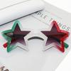 New Trendy Star Sunglasses Fun Birthday Party Colorful Pentagram Decorative Eyewear