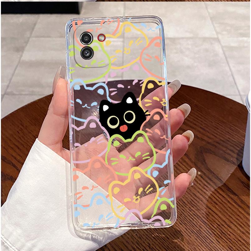 For Samsung Galaxy A03 A035F Casing Transparent Cute Funny Rabbit TPU Soft Silicone Back Cover Samsung A03 Core A032F Phone Case