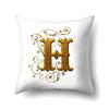 Polyester Pillow Case Car Decoration Home 26 English Letters Printed Car Waist Cushion Pillow Case