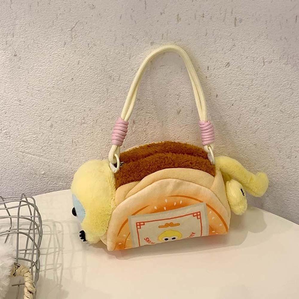 Cartoon Raccoon Shoulder Pouch Cute Golden Snub-nosed Monkey Bag  Children's Gift