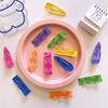 Korean Girls Candy Color Wave Hairpins Water Drop Square Snap Barrettes for Kids Hairpins Click Clack Headwear Hair Accessories