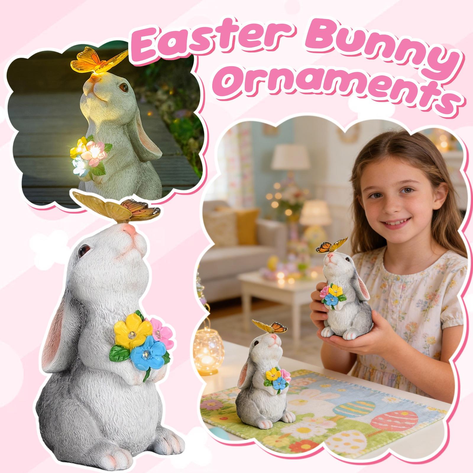 

Solar Energy Simulated Animal Courtyard Lamp, Cute The Balcony Garden, Home Decoration, Resin Figurine One Size