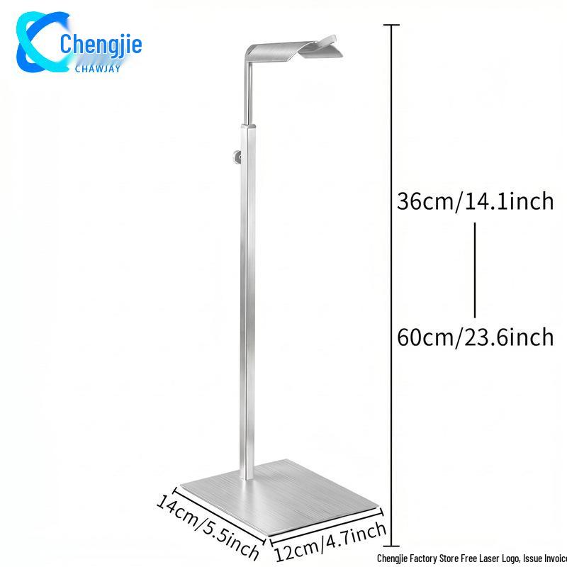 Adjustable Stainless Steel Floor-Standing Bag Display Stand for Women's Bags