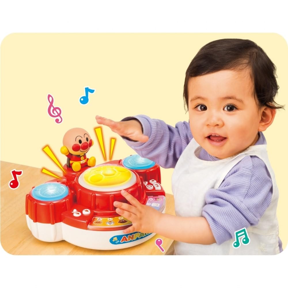 AGATSUMA Anpanman Magical Bongos for ages 8 months and Light-Up Doremi (Suitable up)