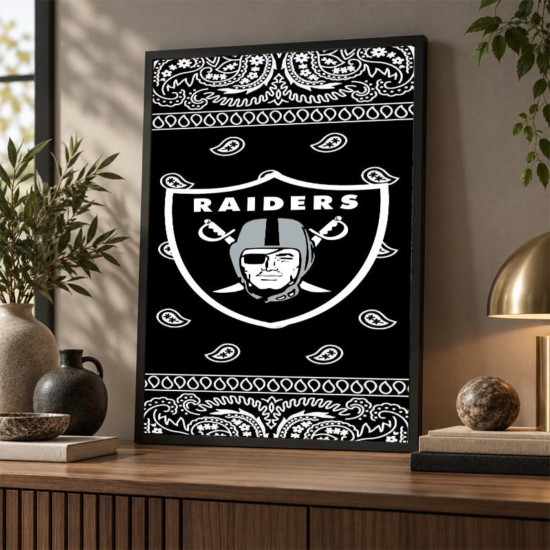 Las Vegas Raiders Diamond Painting Kit 5D Full Drill DIY Diamond Mosaic Wall Art Home Decor