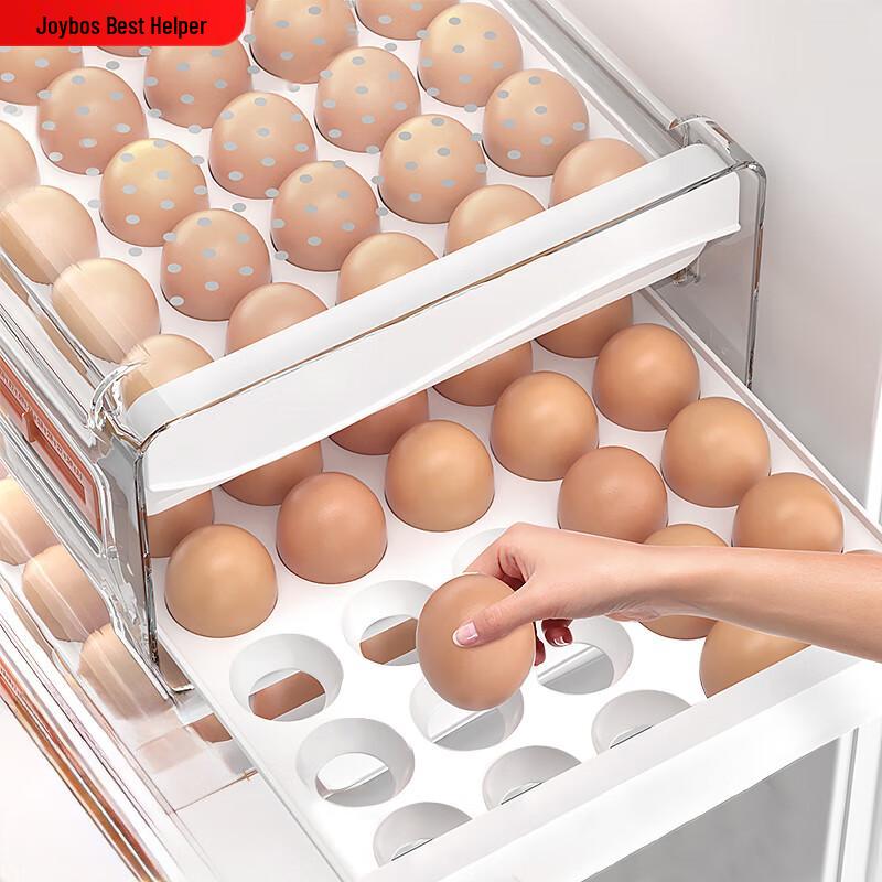 Clear Refrigerator Drawer Egg Holder