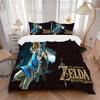 Zelda Breath Wild Adventure Print 3Pcs Bedding Setduvet Cover With 2 Bedropillowcase Home Birthday Gift