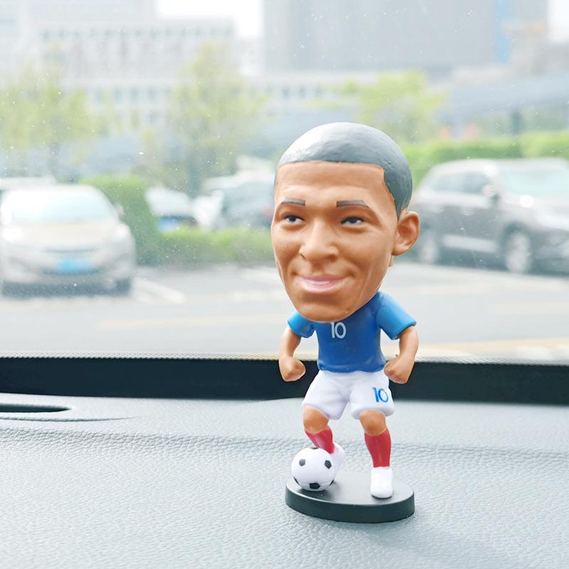 CR7 & Neymar Bobblehead Doll - Football Star Car Ornament Gift for Boys