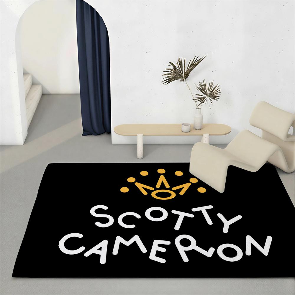 Golf Brand S-SCOTTY CAMERONS Floor Mat Eco-Friendly Flannel Doormat Non-Slip Odorless Soft Short Plush Indoor Floor Rug