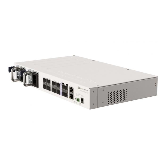 Commutateur multilayer - MikroTik - CRS510-8XS-2XQ-IN - 100 Gigabit - 8 ports SFP28 - PoE 802.3bt