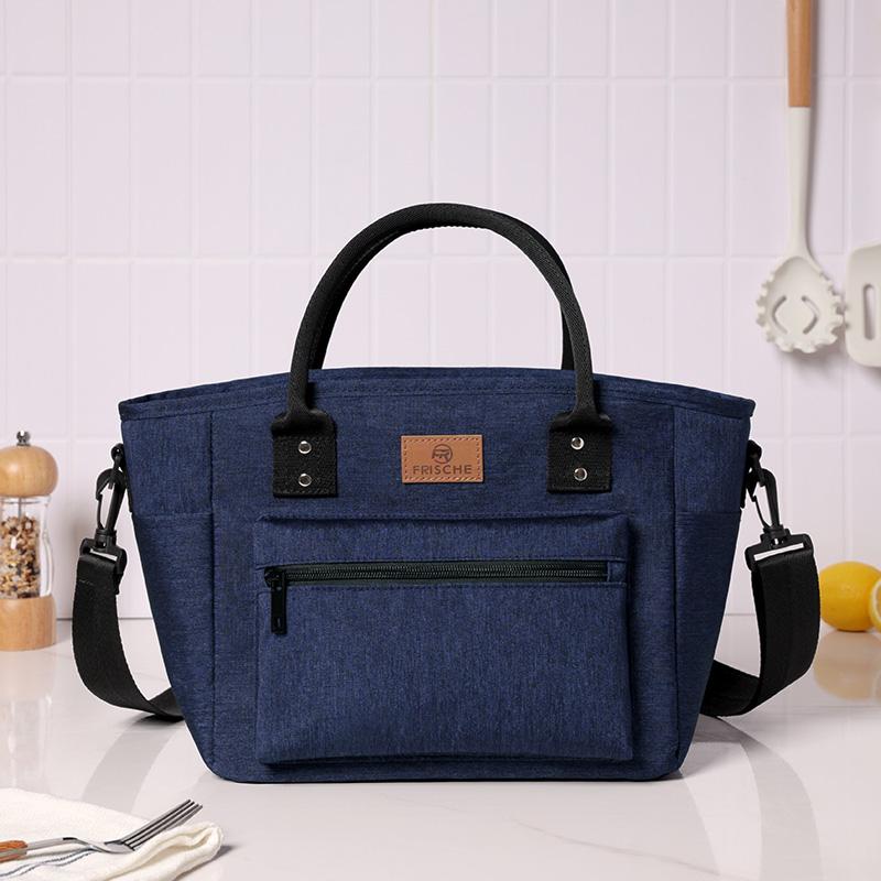 

Большая вместительная сумка для ланча унисекс, изолированная сумка для ланча, портативная сумка-тоут для ланча, многоразовая сумка-холодильник, регулируемый плечевой ремень