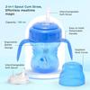 Mee Mee Anti Spill, Interchangeable Sipper/Sippy Cup 150ml with Soft Silicone Spout and Straw BPA Free, 6m+ (Blue)