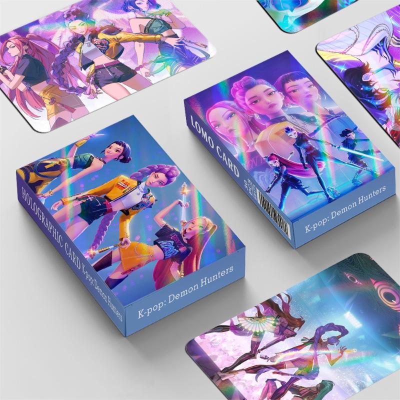 30Pcs Film K-Pop Demon Hunters Flash Cards Cartoon Girls Group Merchandise Hd Lomo Postcard For Fans Collection Photos Gift