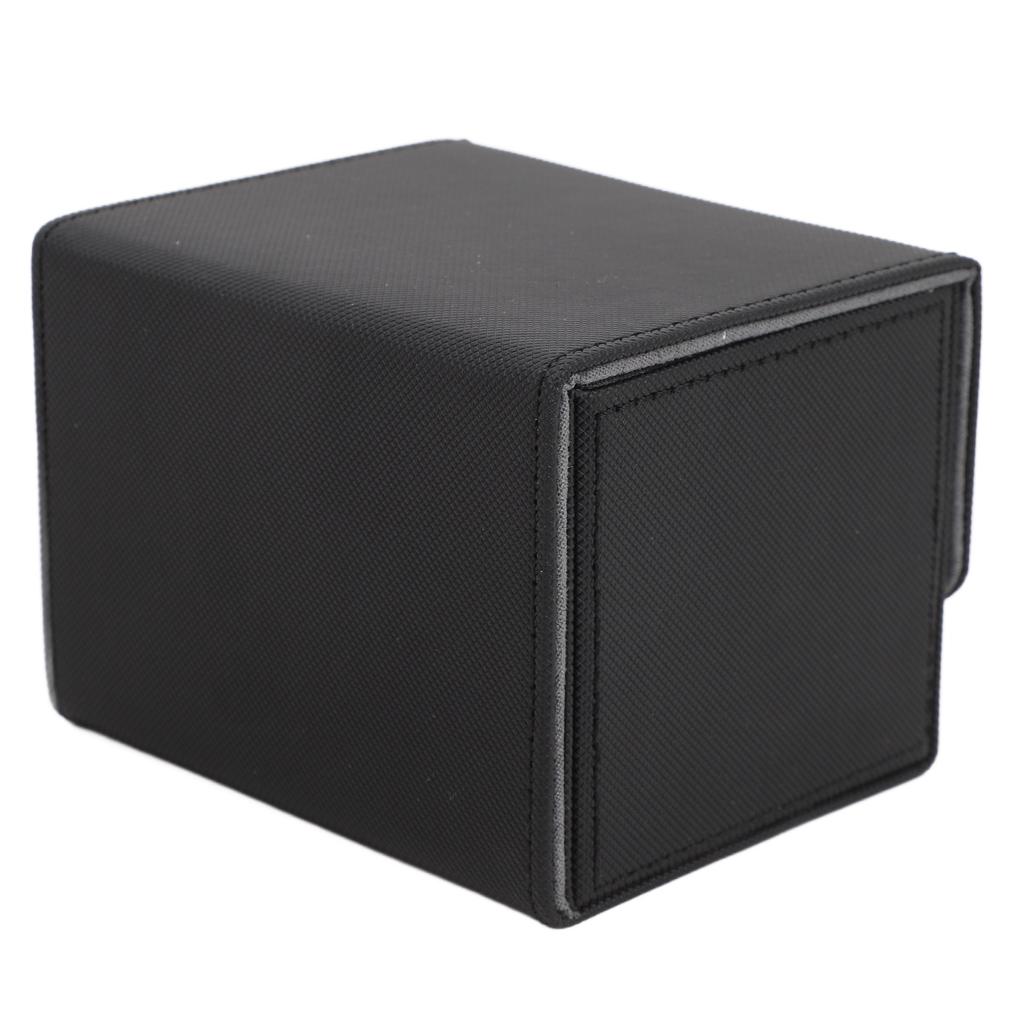 Card Deck Box Magnetic Flap Lid Large Capacity PU Leather Card Storage Case for Game Cards Tarot