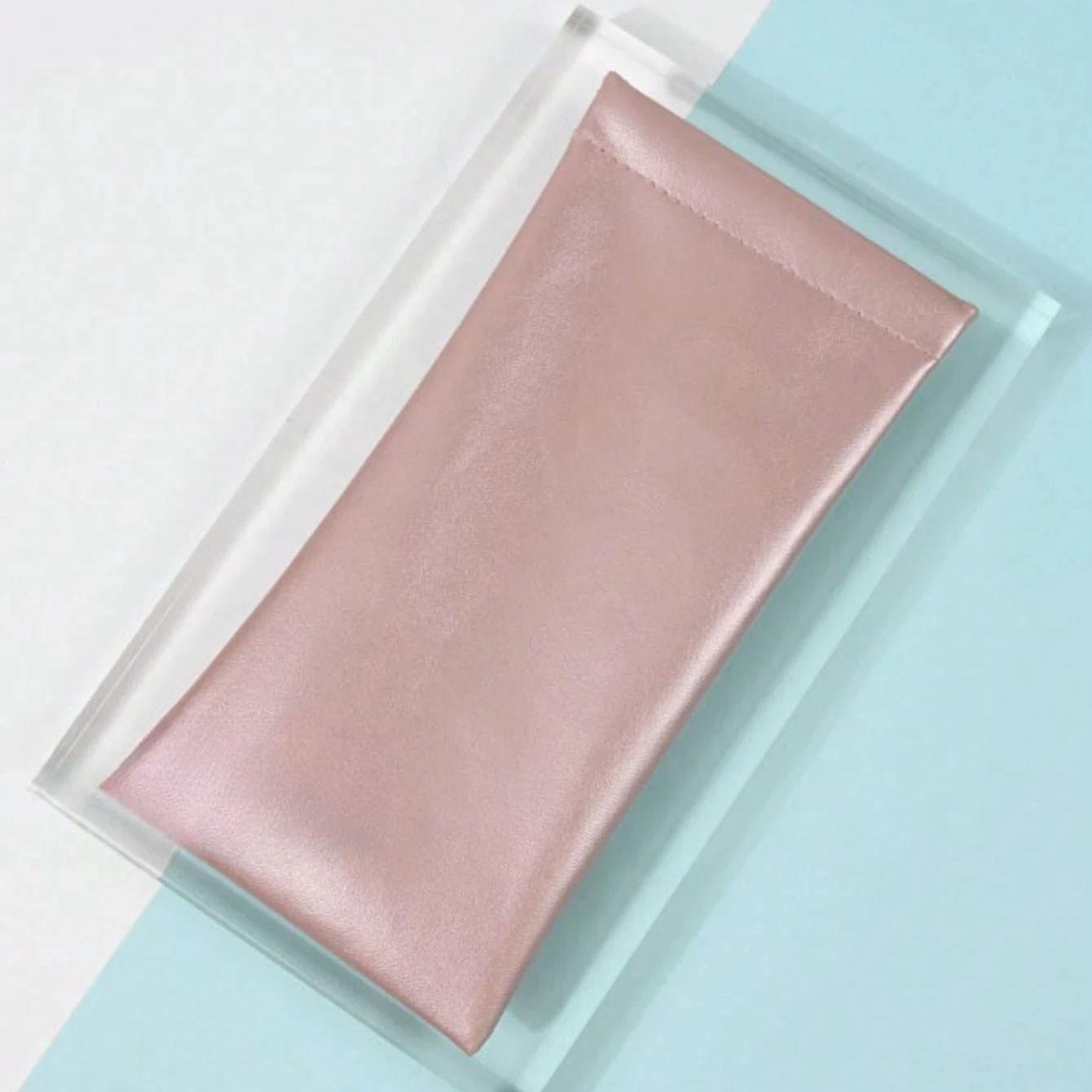 

Кожаная сумка для хранения очков, мягкий ПУ водонепроницаемый защитный чехол для солнцезащитных очков, ослепительные цвета, портативная сумка для хранения очков