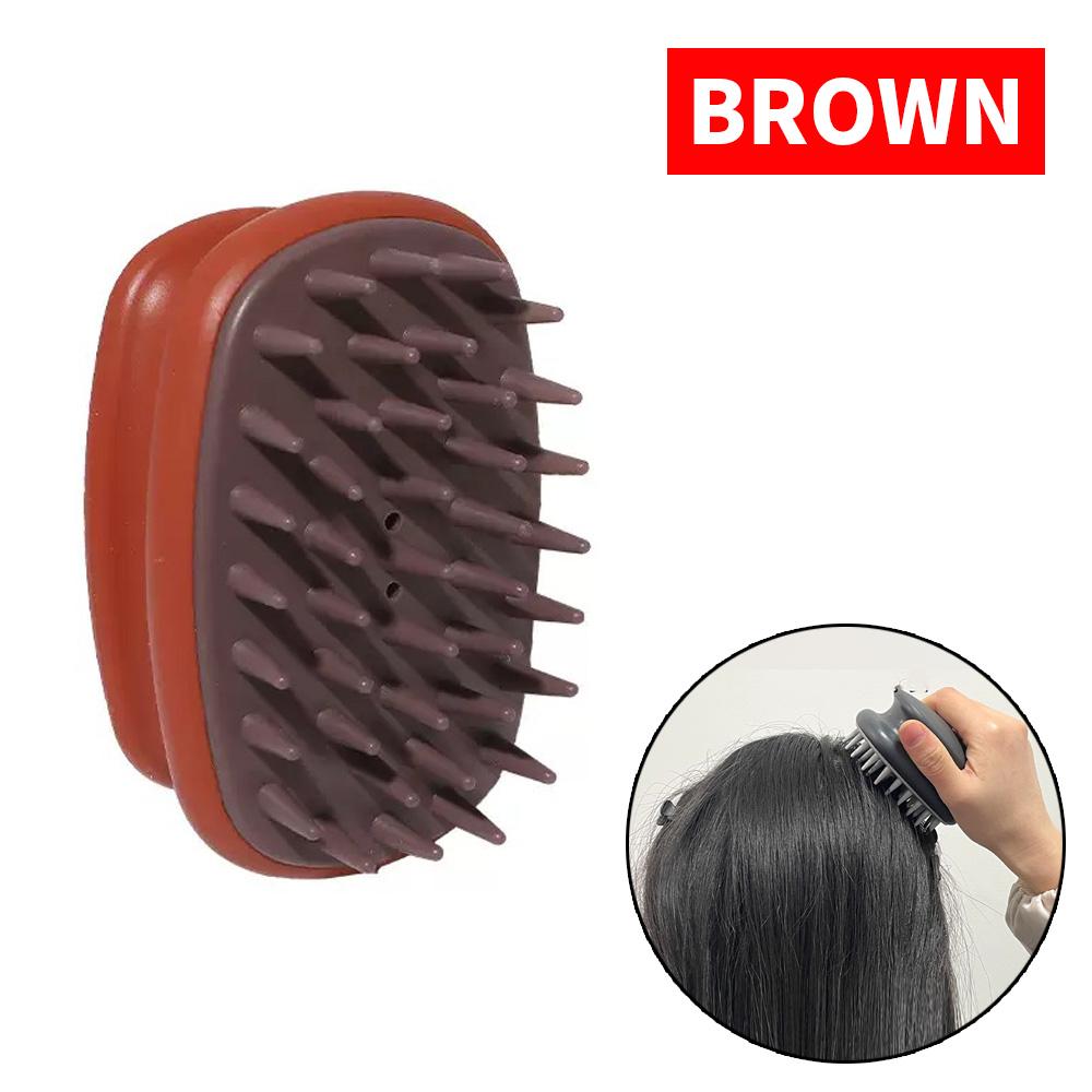 1PC silicone massage hair brush - detachable cleaning - unisex - manual massager
