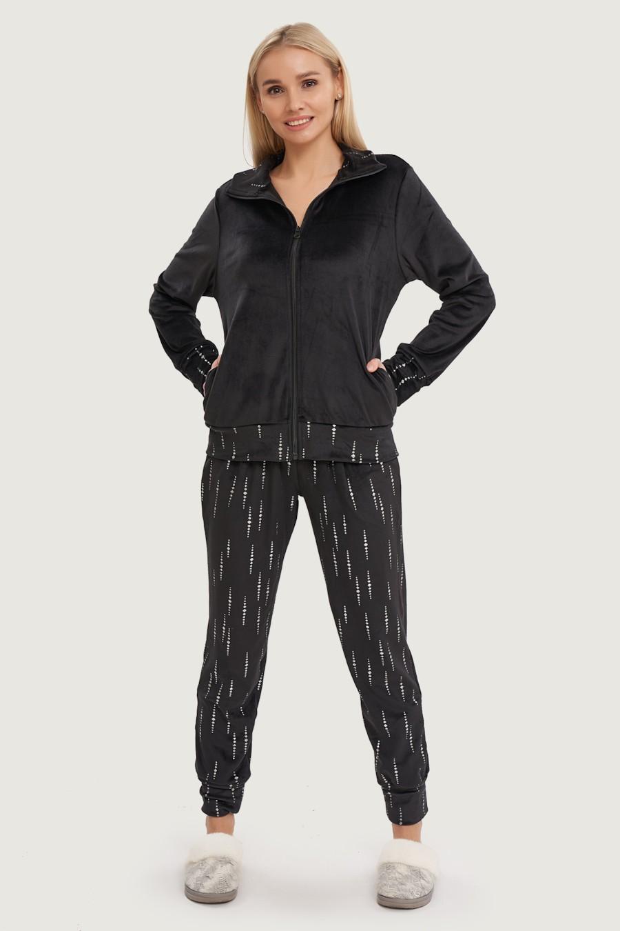 

комплект: жіноча і брюки Lormar (81751) 50(2XL) прозорий колір чорний