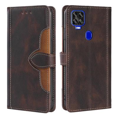 Frosted Flip Wallet Case für ZTE Blade A7 A7S 2020 A31 A71 20 Smart A51 A52 L9 L210 V2020 Vita V30 Cover PU Leder Holster Kartensteckplatz Telefon Stoßstange
