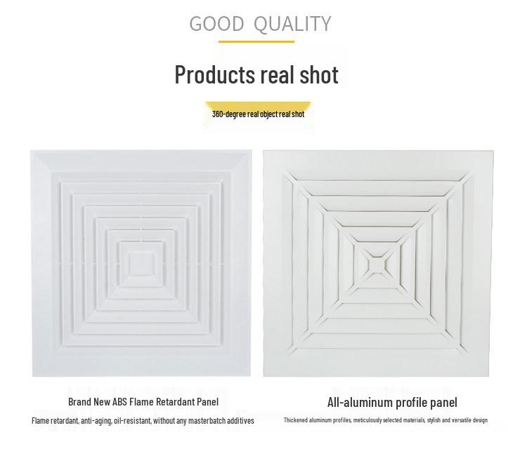 Powerful Silent Integrated Ceiling Ventilation Fan 600x600