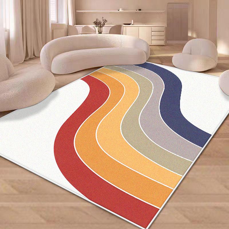 Living Room Decoration Rugs Flannel Bedroom Deluxe Anti Slip Floor Mats Large Area Office Gaming Room Carpet Lounge Rug Washable