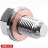 M12 M14 Oil Drain Plug Stainless Steel Crush Washer Gasket Reusable Oil Pan Bolt