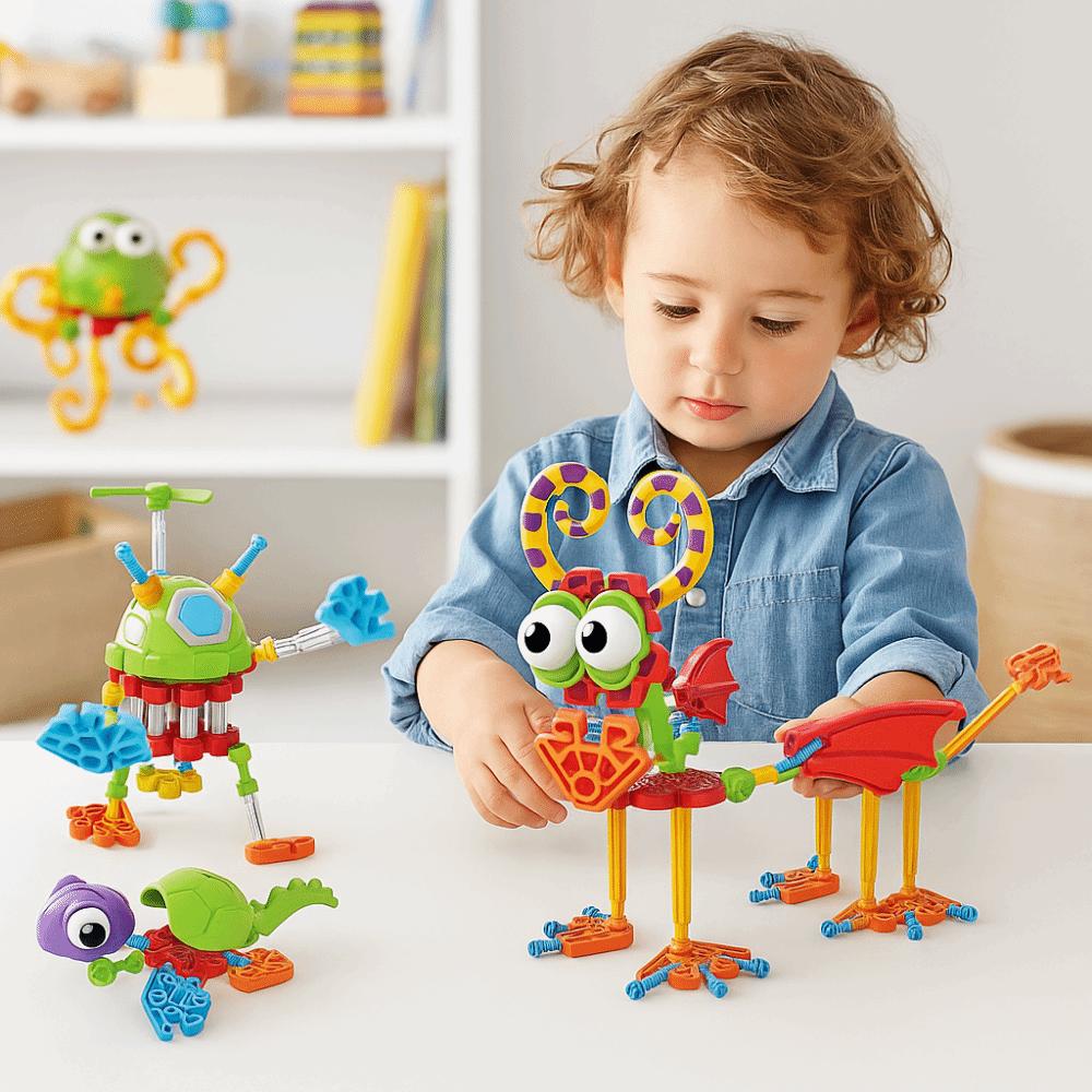 Assembly Insect Animals Building Blocks Toy Plastic Construction Puzzle Toy  Fan Love Gifts