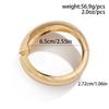 Exaggerated Heavy Industry Design Sense Metal Smooth Bracelet, Geometric Personality Wide Bracelet Braclet