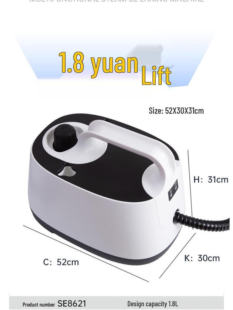High-Temperature Steam Cleaner for Home, Auto Use, Formaldehyde Removal, & European/American Standards