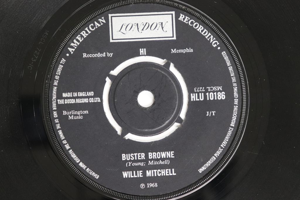 7inch Record WILLIE MITCHELL - Buster Browne / Soul Serenade HLU10186 LONDON AMERICAN 1968 UK Soul/Funk Used
