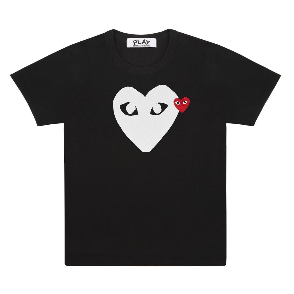 Unisex Crew Neck Short Sleeve Loose Fit Casual T-Shirt Colorful Heart Digital Print Basic Top