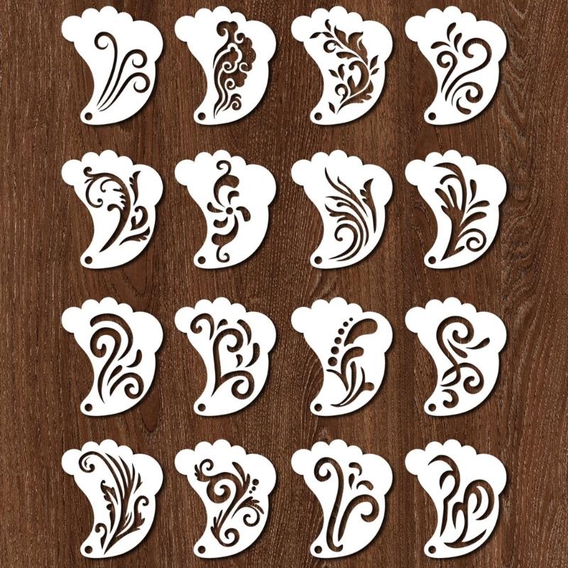 Face Art Templates with Smooth Surfaces Drawing Stencils for Easy Cleaning and Professional Cosmetic Applications