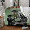 1pc Gorillaz Ink Throw Blanket Soft Flannel, Cozy All Season Polyester Perfect for Home, Office