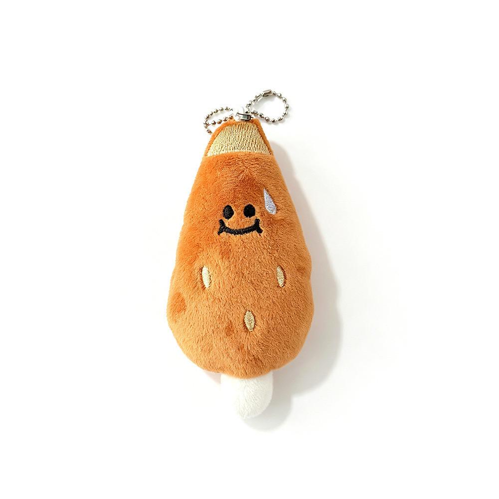 Kawaii Foodshaped Plush Pendant With Pp Cotton For Backpack And Keys
