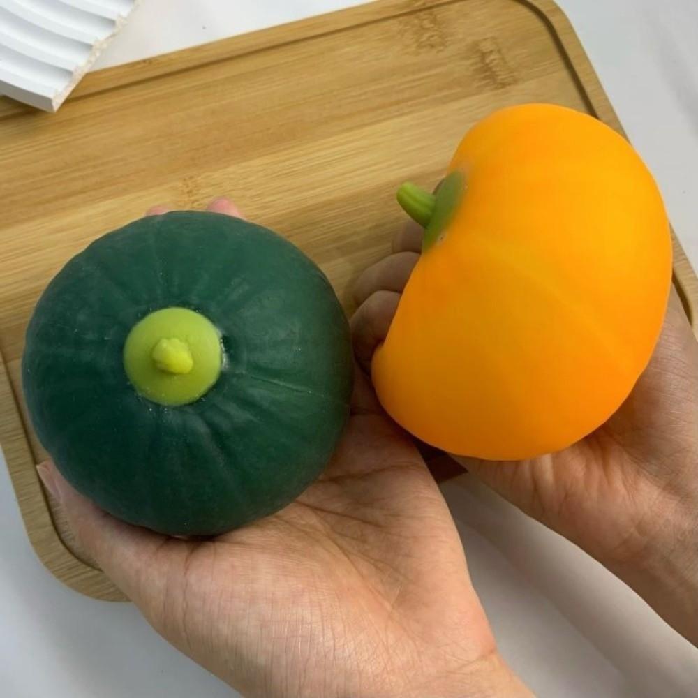 Soft Texture Slow Rebound Pumpkin Toy Sensory Design Squishy Pumpkin Fidget Halloween Decor