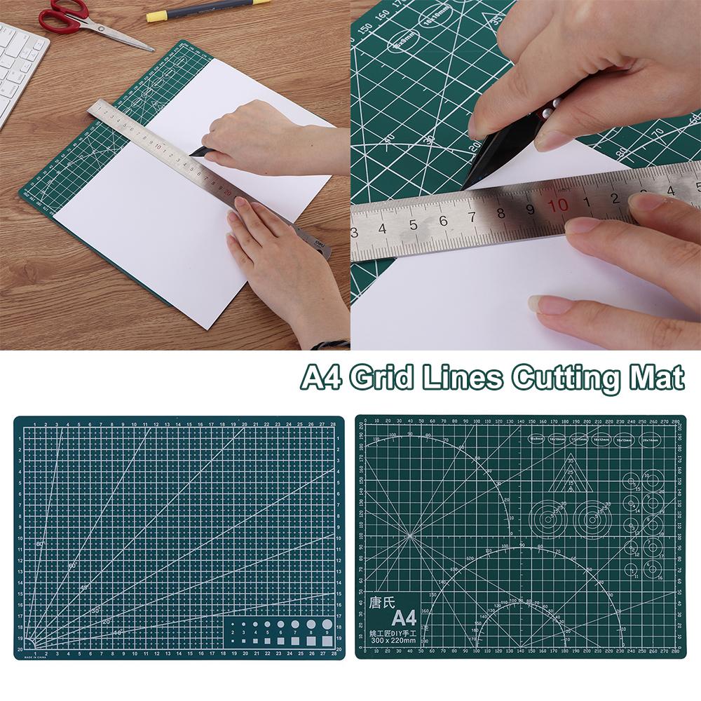 Self Healing Leather Card Craft School Supplies Paper Board Cutting Plate Cutting Mat A4 Grid Lines