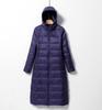 Herbst und Winter neue Daunenjacken Damen leicht und dünn mittel und lang Knie schmal geschnitten Mode vielseitig Kapuze Trend